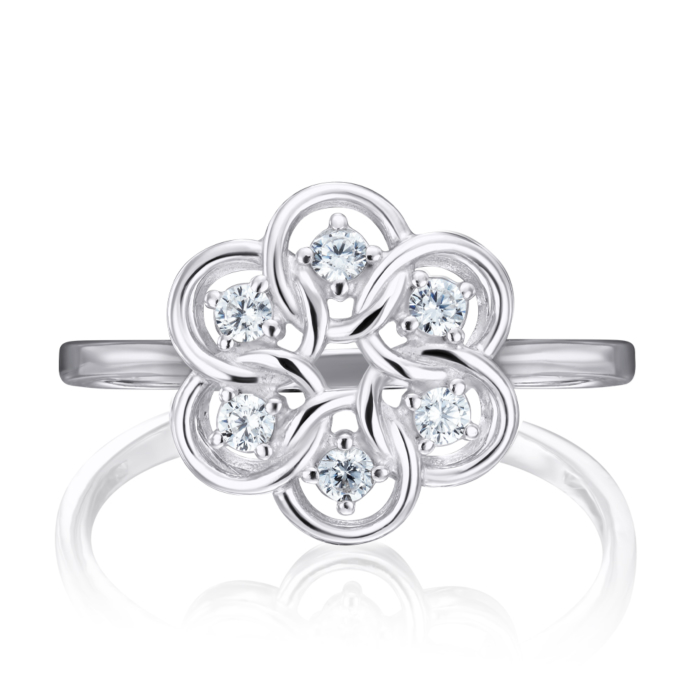 12345 Срібна каблучка з фіанітами. Артикул 001364/12/1/17 12345 грн1,581 12345