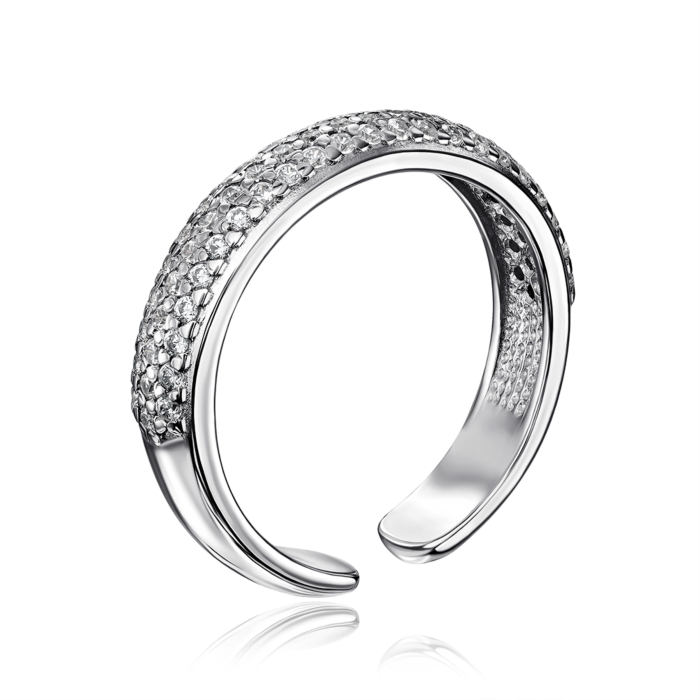 12345 Срібна позолочена каблучка з фіанітами. Артикул 00948/12/1/42 12345 грн1,274 12345