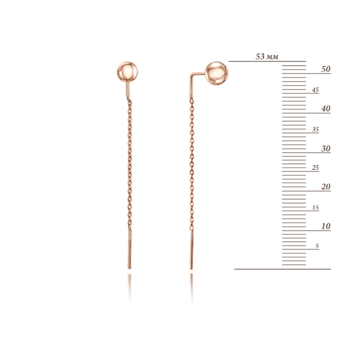 12345 Золоті сережки-протяжки. Артикул 02820/01/0 12345 грн6,168 12345