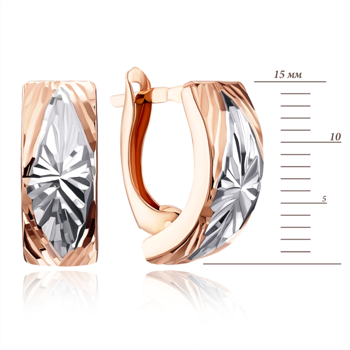 12345 Золоті сережки з алмазною гранню. Артикул 02841-8/01/3 (02841/з) 12345 грн7,274 12345