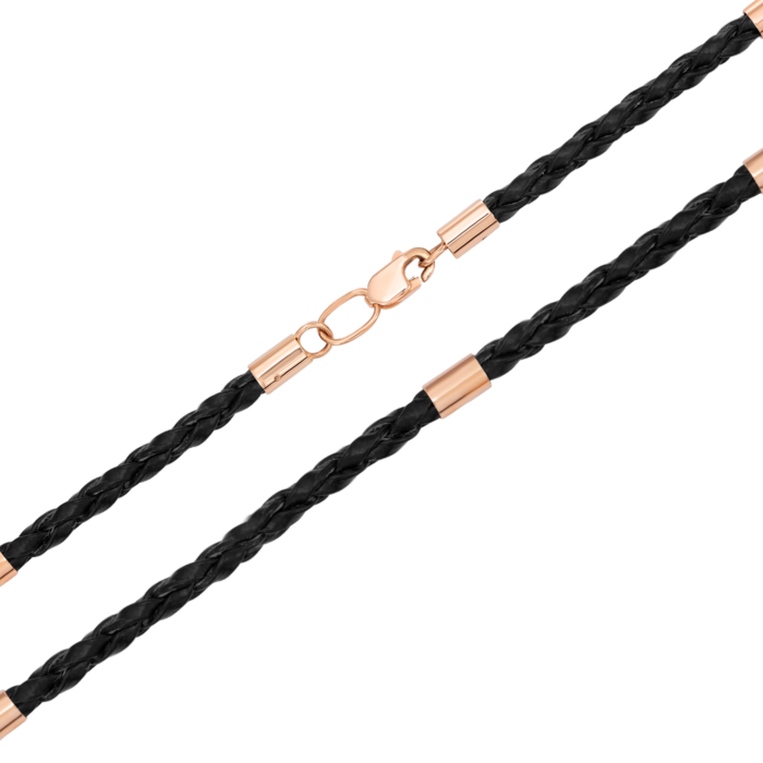 12345 Ювелірний шнурок зі шкіри з золотими вставками. Артикул 06108 (06108/01/0) 12345 грн9,367 12345