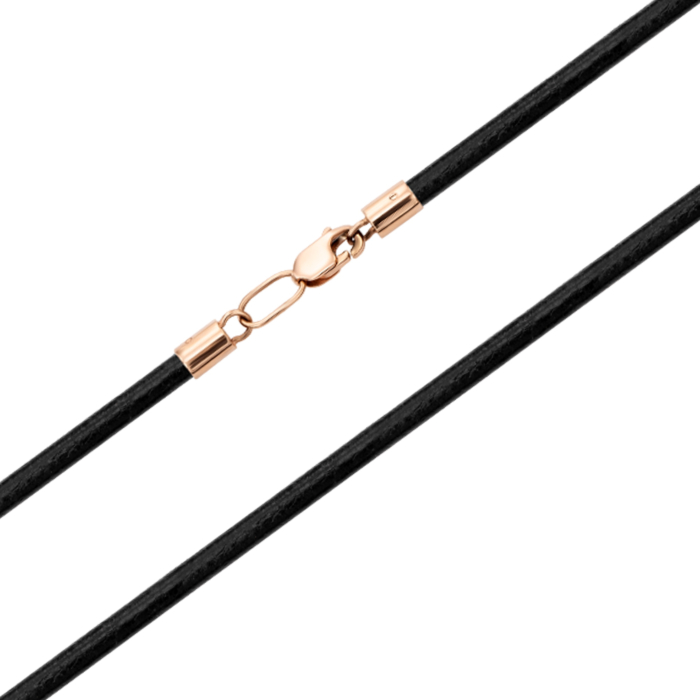 12345 Ювелірний шнурок з натуральної шкіри із золотим замком. Артикул 06152-130-1/01/0 12345 грн4,793 12345