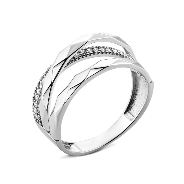 12345 Золота каблучка з фіанітами. Артикул UG51/101/001/1 12345 грн13,091 12345