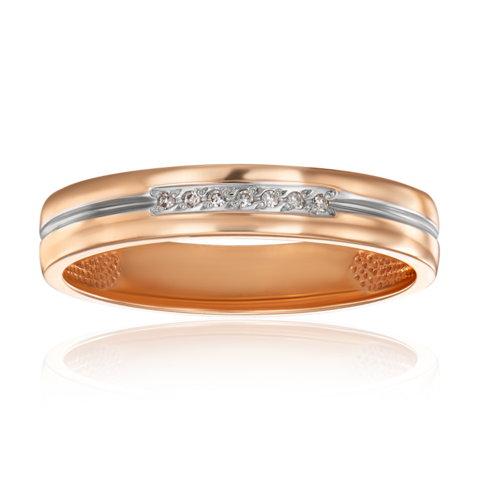 12345 Обручка з діамантами. Артикул 100008/0.8S 12345 грн17,445 12345