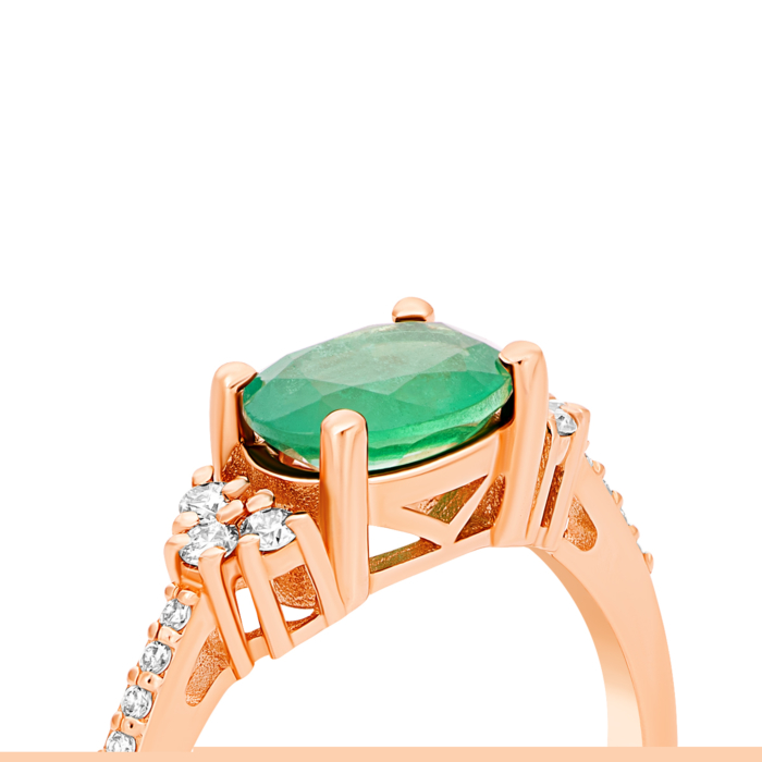 12345 Золота каблучка зі смарагдом і діамантами. Артикул UG51111514601 бр см 12345 грн65,711 12345