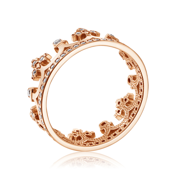 12345 Золота каблучка «Корона» з фіанітами. Артикул 11920 12345 грн20,163 12345