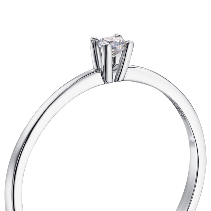 12345 Золота каблучка з фіанітом S Zirconia. Артикул 11984/02/1/248 12345 грн5,051 12345