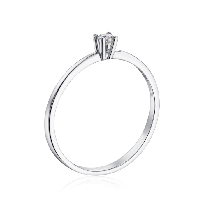 12345 Золота каблучка з фіанітом S Zirconia. Артикул 11984/02/1/248 12345 грн5,051 12345