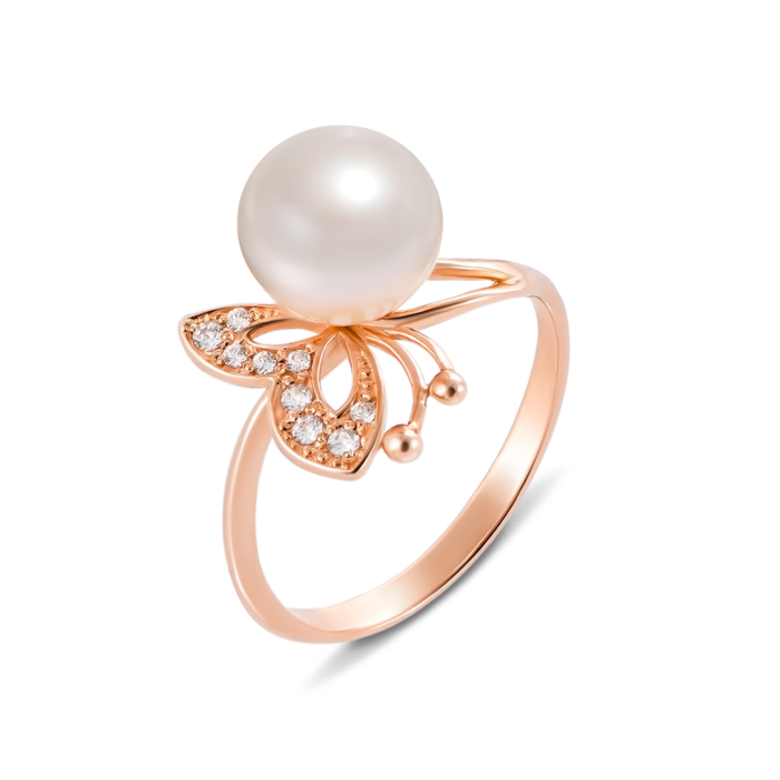 12345 Золота каблучка з перлиною та фіанітами. Артикул 12423 сп 12345 грн7,780 12345