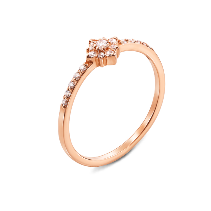 12345 Золота каблучка з фіанітами. Артикул 12822/01/0/350 (12822 с) 12345 грн4,381 12345