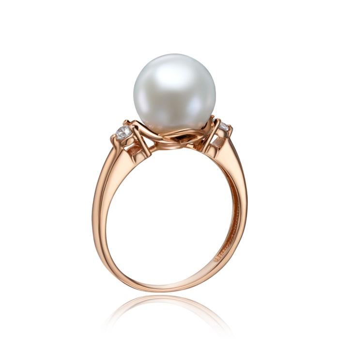 12345 Золота каблучка з перлиною і фіанітами. Артикул 13060 12345 грн17,356 12345