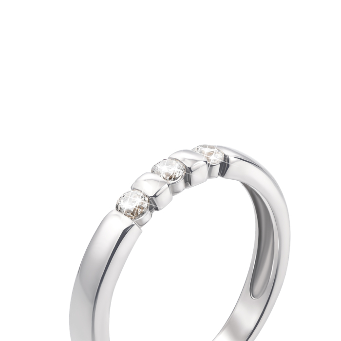 12345 Золота каблучка з фіанітами. Артикул 13102б 12345 грн7,608 12345