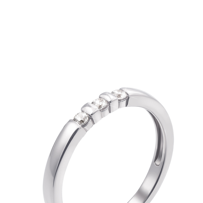 12345 Золота каблучка з фіанітами. Артикул 13112/б 12345 грн5,989 12345