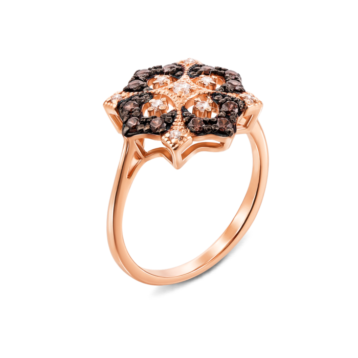 12345 Золота каблучка з фіанітами. Артикул 13125/01/1/302 12345 грн12,719 12345