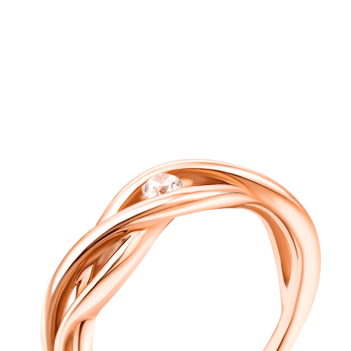 12345 Золота каблучка з фіанітом. Артикул 13156/01/0/52 12345 грн8,259 12345