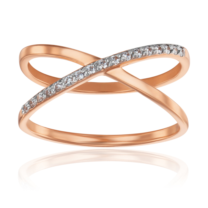 12345 Фалангова золота каблучка з фіанітами. Артикул 13163/01/1/1 12345 грн6,593 12345