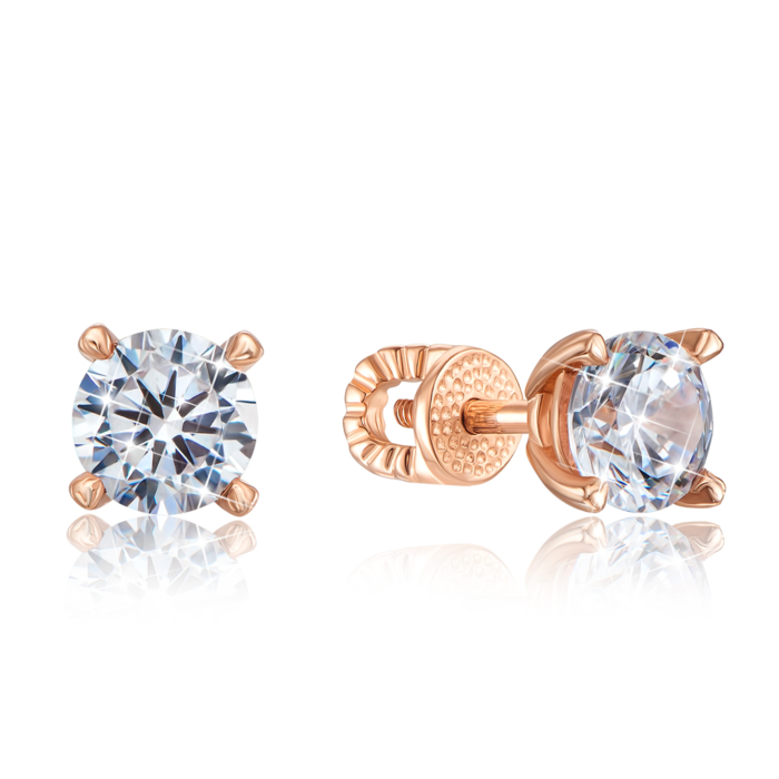 12345 Золоті пусети-джекети з перлиною і фіанітом. Артикул 21874/01/0/1155 12345 грн21,822 12345