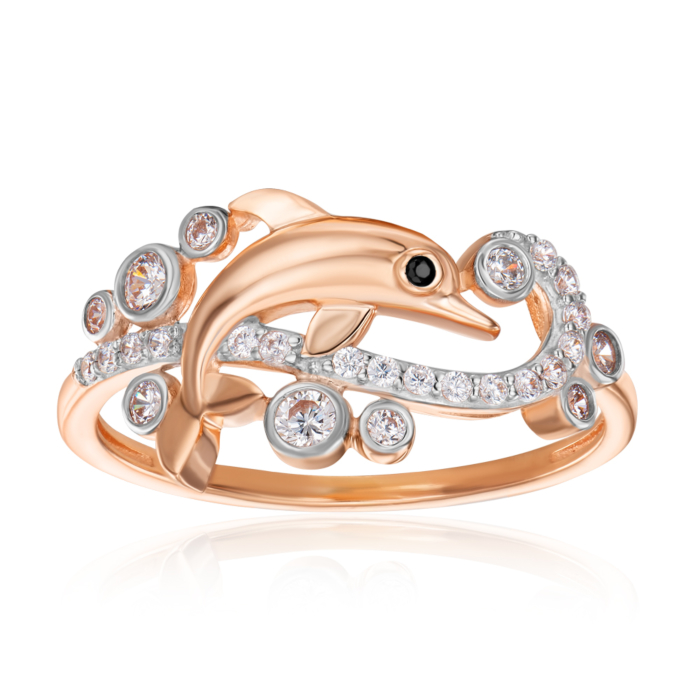 12345 Золота каблучка з фіанітами. Артикул 18082/01/1/4042 12345 грн6,849 12345