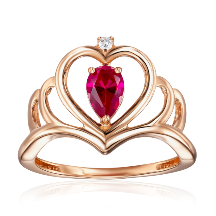 12345 Золота каблучка Корона з фіанітами. Артикул 18397/01/0/2974 12345 грн8,933 12345