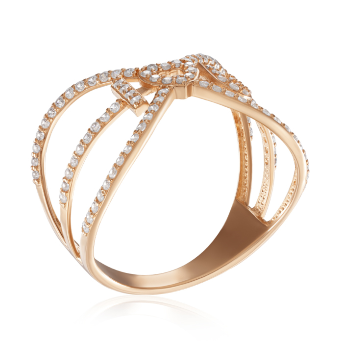 12345 Фалангова золота каблучка з фіанітами. Артикул 18880/01/0/1 12345 грн10,081 12345