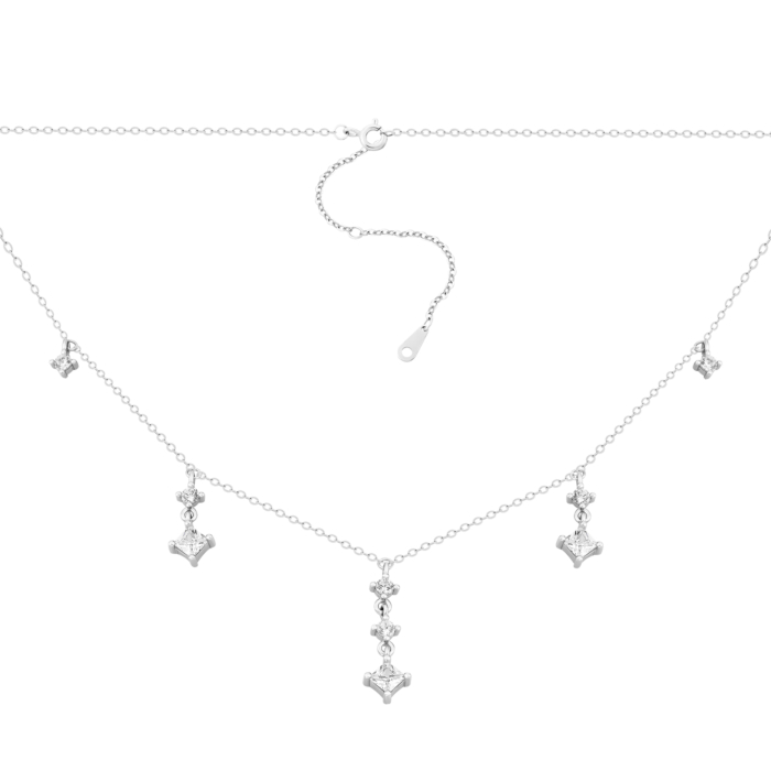 12345 Срібне кольє з фіанітами. Артикул UG51NE56968 12345 грн1,941 12345