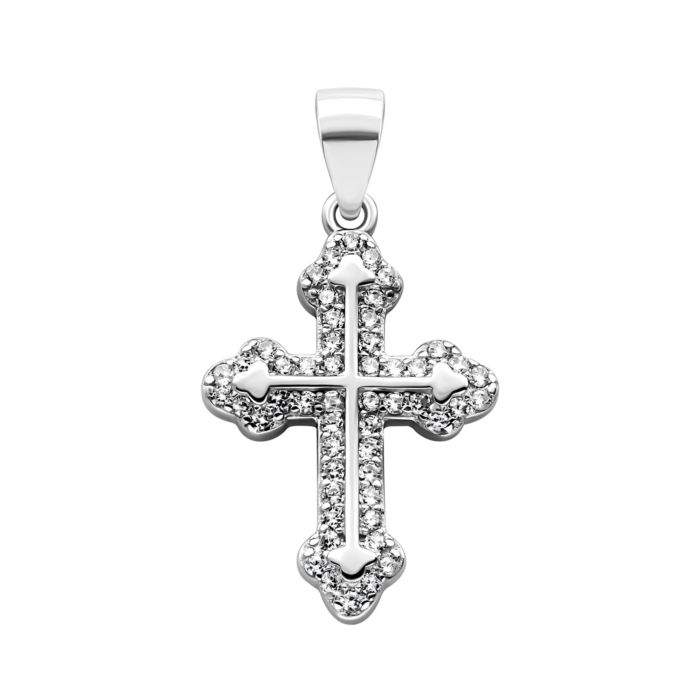 12345 Срібний хрестик з фіанітами. Артикул UG51PE66948 12345 грн957 12345