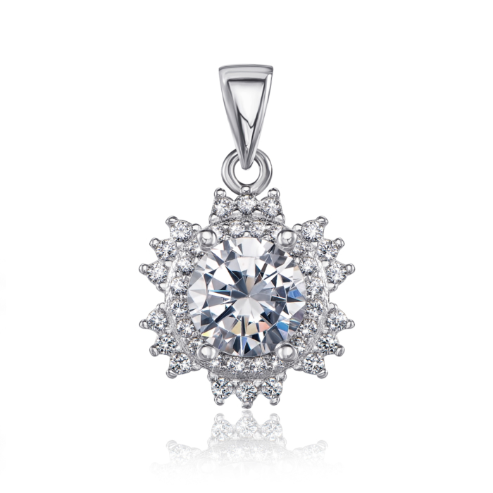 12345 Срібна підвіска з фіанітами. Артикул 1SE62223-P-P/12/1 12345 грн1,733 12345