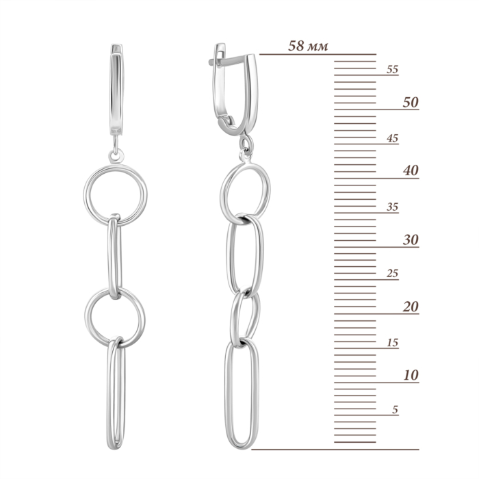 12345 Золоті сережки-підвіски. Артикул UG52/10/241/1 12345 грн12,321 12345