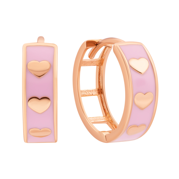 12345 Золоті сережки-конго з емаллю. Артикул UG52/40/089 12345 грн9,454 12345