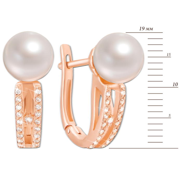 12345 Золоті сережки з перлами і фіанітами. Артикул 21245 к 12345 грн19,128 12345