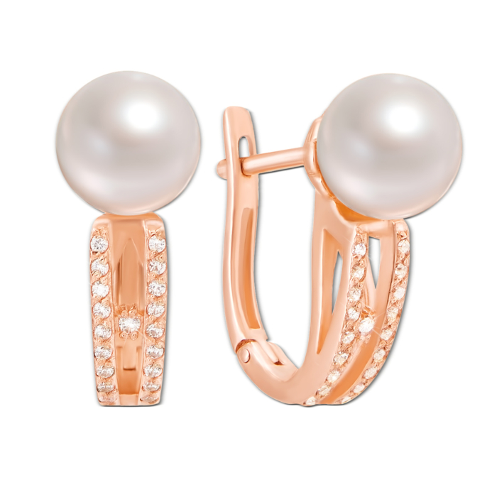 12345 Золоті сережки з перлами і фіанітами. Артикул 21245 к 12345 грн19,128 12345