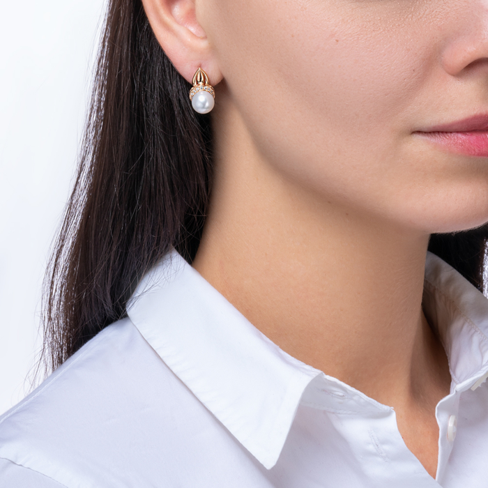 12345 Золоті сережки з перлами і фіанітами. Артикул 21316 к 12345 грн27,012 12345