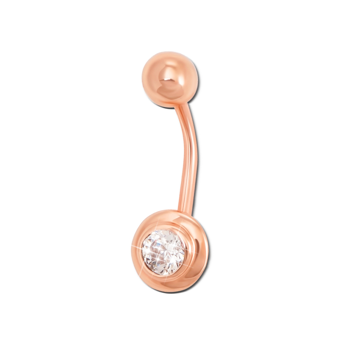 12345 Золота сережка-пірсинг з фіанітом. Артикул 21485 12345 грн6,721 12345