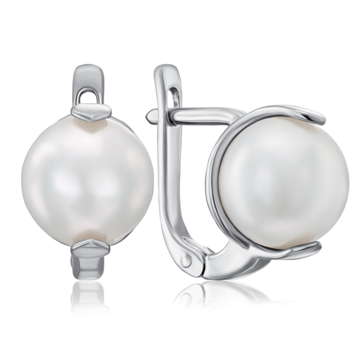 12345 Срібні сережки з перлами. Артикул 21638/12/1/1932 12345 грн8,036 12345