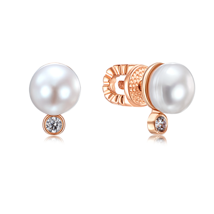 12345 Золоті пусети з перлами. Артикул 21721/01/0/753 12345 грн8,305 12345