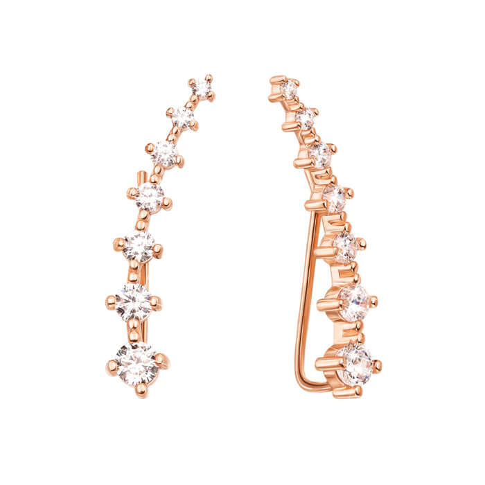 12345 Золоті сережки-кафи з фіанітами. Артикул 21771/01/0/239 12345 грн15,909 12345