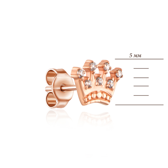 12345 Золоті пусети з фіанітами. Артикул 21792-з/01/0/1 12345 грн4,614 12345