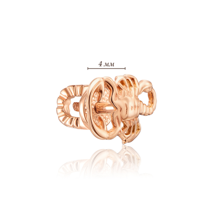 12345 Золоті пусети «Скорпіон». Артикул 21807/01/0 12345 грн6,168 12345