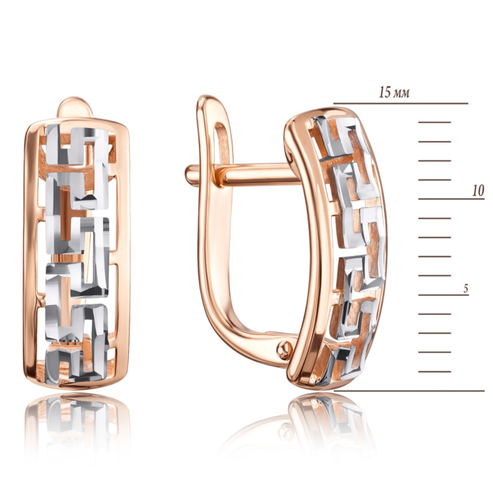 12345 Золоті сережки з алмазною гранню. Артикул 21902/01/3 12345 грн12,591 12345