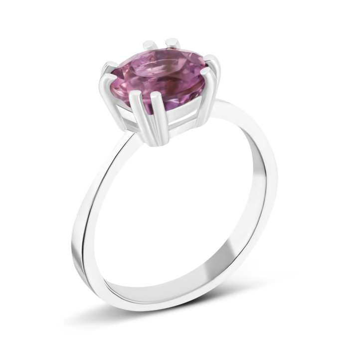Серебряное кольцо с аметистом. Артикул UG5222/ам к род