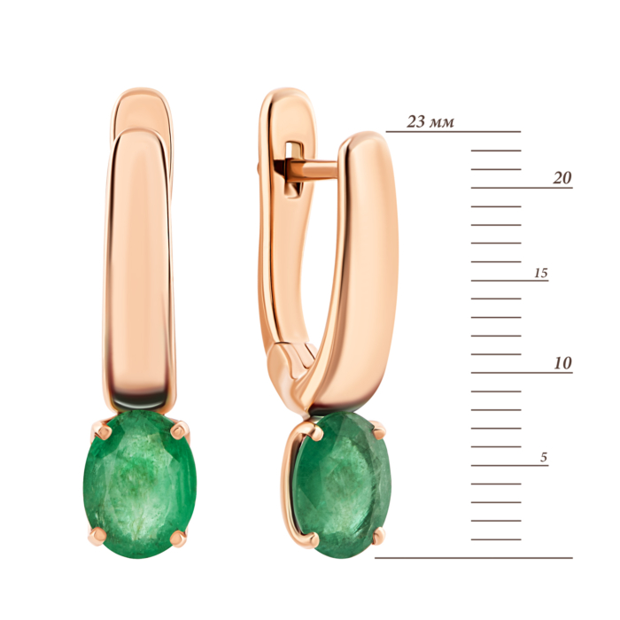 12345 Золоті сережки зі смарагдами. Артикул UG522951EMD 12345 грн98,938 12345