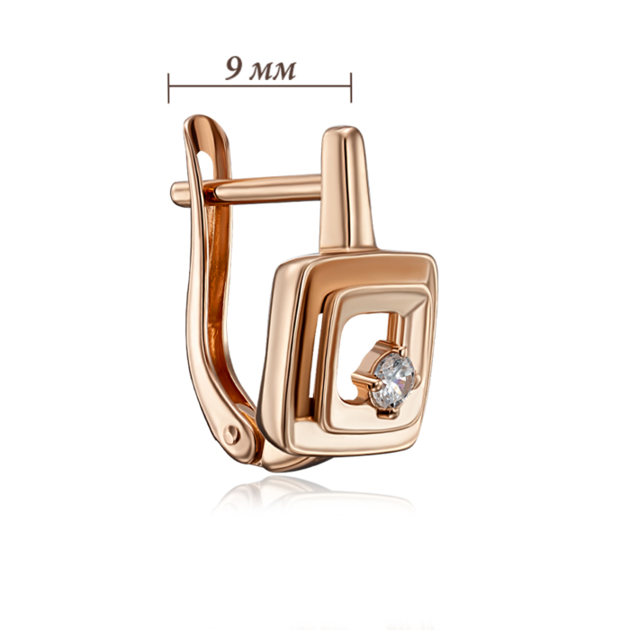 12345 Золоті сережки з фіанітом. Артикул 23059/01/0/52 12345 грн15,186 12345