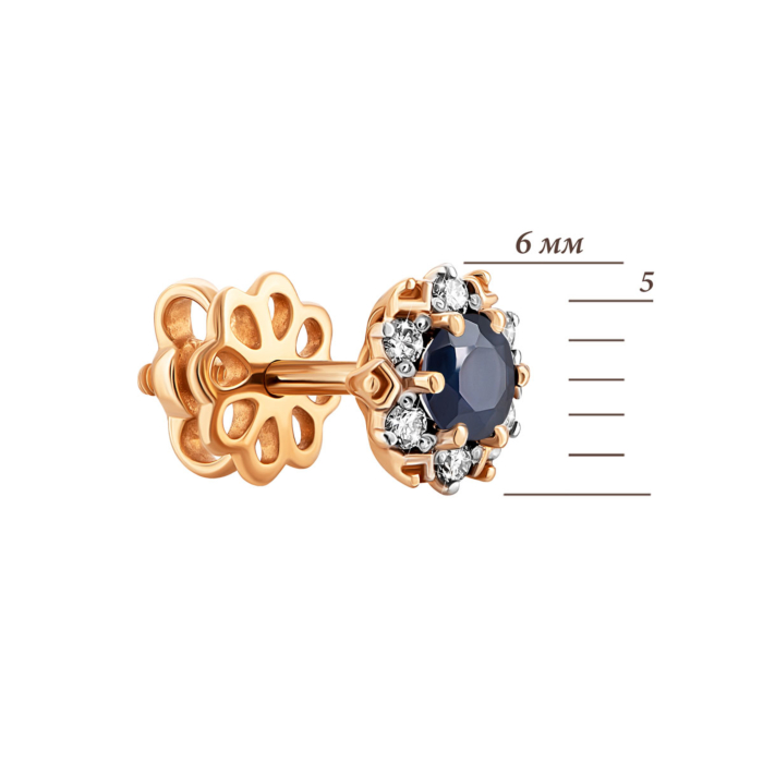 12345 Золоті пусети з діамантами і сапфірами. Артикул UG523161SAPH 12345 грн26,939 12345