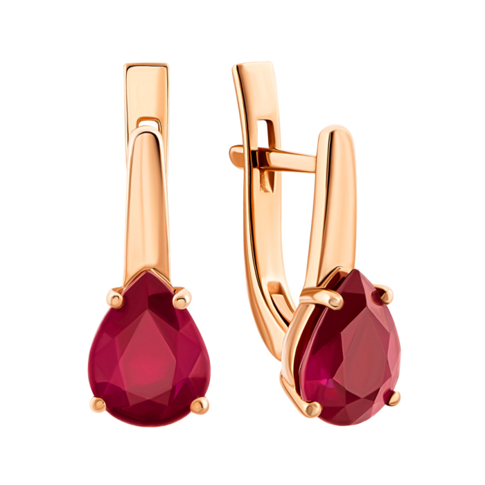 12345 Золоті сережки з рубіном. Артикул UG523165RUBY 12345 грн92,752 12345