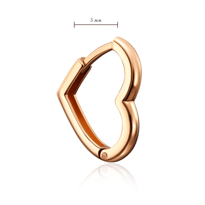 12345 Золоті сережки-конго без вставки. Артикул 23181/01/0 12345 грн9,273 12345