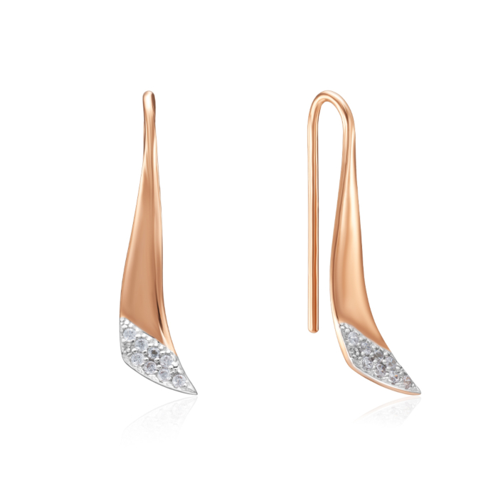 12345 Золоті сережки з фіанітами. Артикул 23230/01/1/1 12345 грн5,294 12345