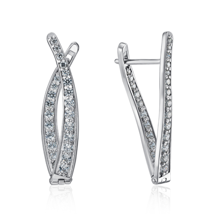 12345 Золоті сережки з фіанітами. Артикул 2571/б 12345 грн20,546 12345