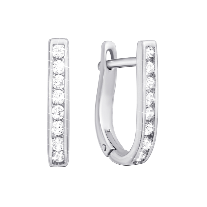 12345 Золоті сережки з фіанітами. Артикул 2902/б 12345 грн7,870 12345