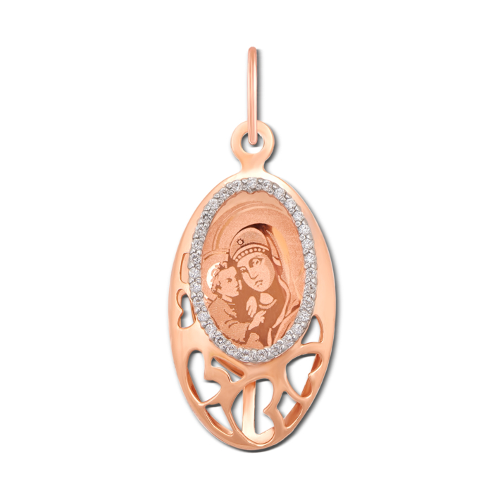 12345 "Золота підвіска-іконка Божої Матері ""Володимирська"". Артикул 30591/3" 12345 грн9,784 12345