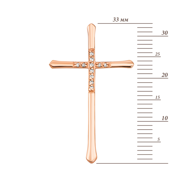 12345 Золотий хрестик з діамантами. Артикул UG53100791201 12345 грн13,078 12345